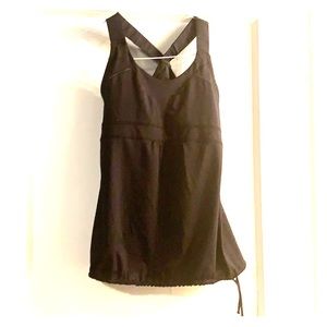 Black Athleta yoga top